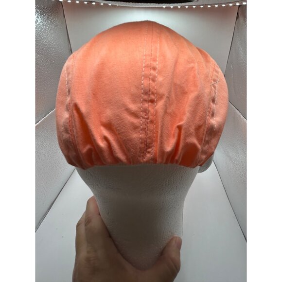 Original Vintage Panama Jack Beach Club Orange Sun Hat One Size Elastic Band Cap - Picture 5 of 9